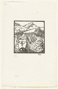 Herderova Bergère C.O. z Mont Tour od Lucien Pissarro