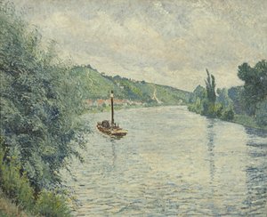 Člun od Lucien Pissarro