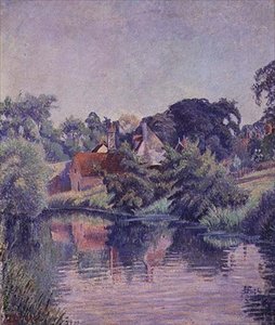 Stour, Stratford St. Mary od Lucien Pissarro