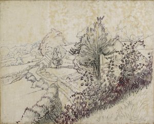 Pohled na Leintwardine, 1932 od Lucien Pissarro