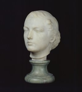 Hlava Jane Poupelet (1878-1932) 1897 (mramor) od Lucien Schnegg