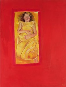 Dívka v posteli, 2004 (olej na plátně)