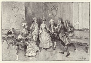 Ilustrace pro The School for Scandal (chromolitho)