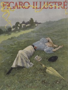 Printemps (jaro). Obálka Le Figaro Illustre, květen 1896