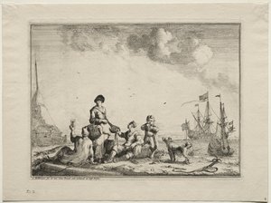 Prodejce ryb, 1701. od Ludolf Backhuysen