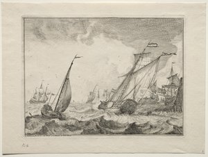 Lodě ve vichřici, 1701.