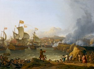 Bitva v zátoce Vigo od Ludolf Bakhuizen