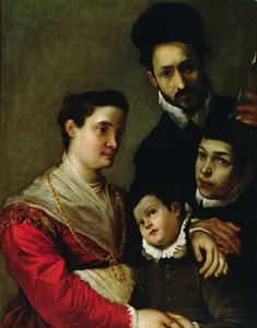 Portrét rodiny Tacconi (olej na plátně) od Ludovico Carracci