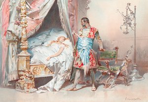 Ilustrace k Shakespearovu Othellovi (chromolit)
