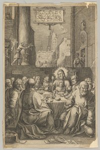 Poslední večeře, z Umučení Krista, ca. 1623.