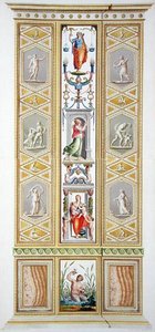Panel z Raphael Loggia ve Vatikánu, z „Delle Loggie di Rafaele nel Vaticano“, vyrytý Giovanni Volpato (1735-1803) od Ludovicus Tesio (after) Taurinensis