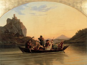 Přechod u Schreckensteinu, 1837