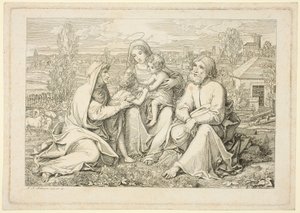 Svatá rodina od Ludwig Ferdinand Schnorr von Carolsfeld