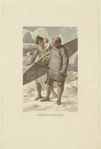 Obyvatelé Grónska Greenlanders (název na objektu)