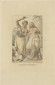 Obyvatelé Přátelských ostrovů (souostroví Tonga) Friends-Islanders (název na objektu)