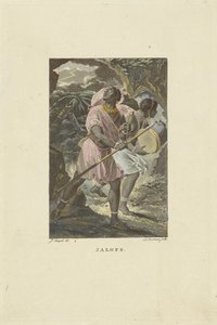 Obyvatelé západní Afriky Jalofs (titul na objektu) od Ludwig Gottlieb Portman