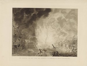 Katastrofa v Leidenu, 1807 Skok na loď se střelným prachem v Leijden, 12. ledna 1807 (název na předmětu)