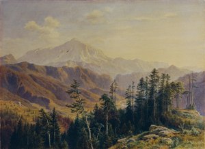 Schneeberg v Dolním Rakousku při pohledu z Gutensteinu