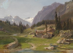 Idylická horská krajina
