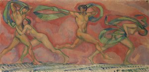 Taneční vlys, 1912. od Ludwig von Hofmann
