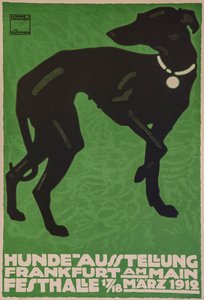 Výstava psů, 1912. od Ludwig Hohlwein