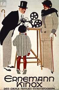 Ernemann Kinox, Der Ideale Familien Kinematograph (ideální rodinná kinematografie), Německo od Ludwig Hohlwein