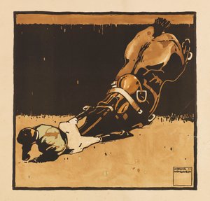 Z Portfolio Turf. Dvanáct snímků koňských dostihů, 1909. od Ludwig Hohlwein