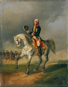 císař Josef II. reitend od Ludwig Johann Passini