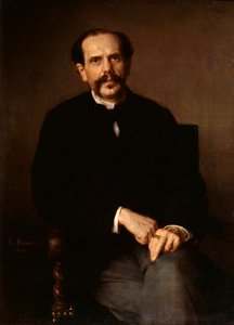 Portrét muže, 1861. od Ludwig Knaus
