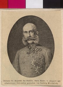 Rakouský císař František Josef I. od Ludwig Michalek