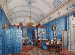 Interiéry Zimního paláce. Šatna císařovny Marie Alexandrovny, 1857
