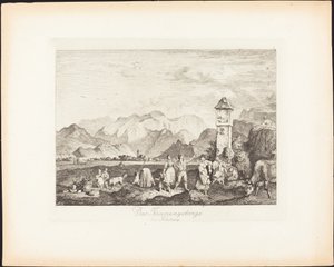 Tennengebirge u Salzburgu od Ludwig Richter
