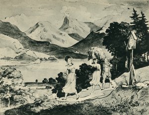 Jezero Fuschl, Salzburg, Rakousko, 1823, 1943.