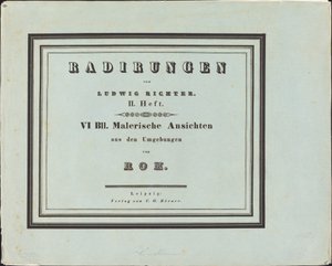 Malebné výhledy z okolí Říma od Ludwig Richter