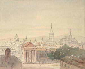 Pohled na Milán, 1820-84.