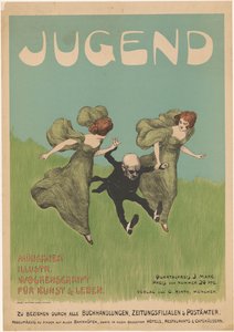 Plakát pro časopis Jugend od Ludwig von Zumbusch