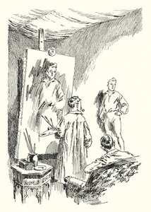 Ilustrace k Obrazu Doriana Graye od Oscara Wilda (litho)