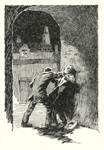 Ilustrace k Obrazu Doriana Graye od Oscara Wilda (litho)