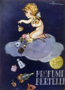 Reklama na vůně Bertelli. Ilustrace Brisi (Busi). od Luigi Busi