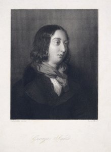 Portrét George Sanda, hospoda. 1837 (rytina)