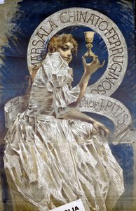 Reklama na italskou digestiv Marsala. Obraz od Conconiho. od Luigi Conconi