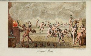 Ruská lázeň. Ilustrace ze starověkých a moderních zvyků nebo vládní historie... od Giulia Ferraria, 1831