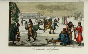Kluziště. Ilustrace ze starověkých a moderních zvyků nebo vládní historie Giulio Ferrario, 1831