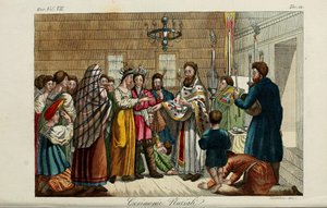 Zasnoubení. Ilustrace ze starověkých a moderních zvyků nebo vládní historie... od Giulia Ferraria, 1831