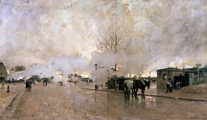 Smoke on the Paris Circuit Line, 1885.