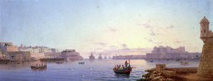 The Grand Harbour, Valletta (board) od Luigi Maria Galea