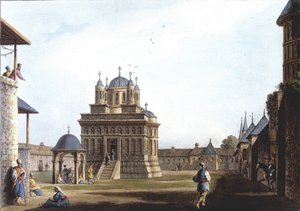 Kostel a klášter svaté Marie, Turecko. v „“ Pohledy na Osmanské nadvlády, v Evropě, Asii a na některé středomořské ostrovy““ z původních kreseb pořízených Luigi Mayerem, Londýn od Luigi Mayer