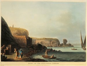 Egypt, Alexandrie, Ruiny Ptolemaiovy knihovny od Luigiho Mayera od Luigi Mayer