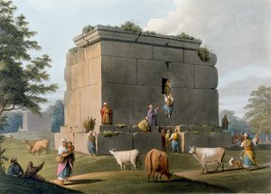 Památník mezi Tripolisem a Tortosou, vyrytý Williamem Wattsem (1752-1851), 1806 od Luigi Mayer