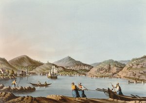 The Western Harbor of the Island of Samos, plate 60 from Views in the Ottoman Dominions, pub. od R. Bowyera, 1810 (akvatinta)